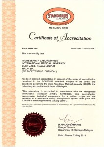 Certificate of Accreditation ISO IEC 17025 2005