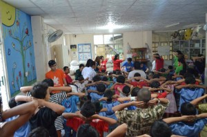 Exercises at the orphanage