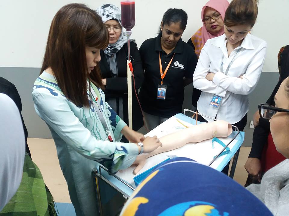 Demonstration of IV cannula