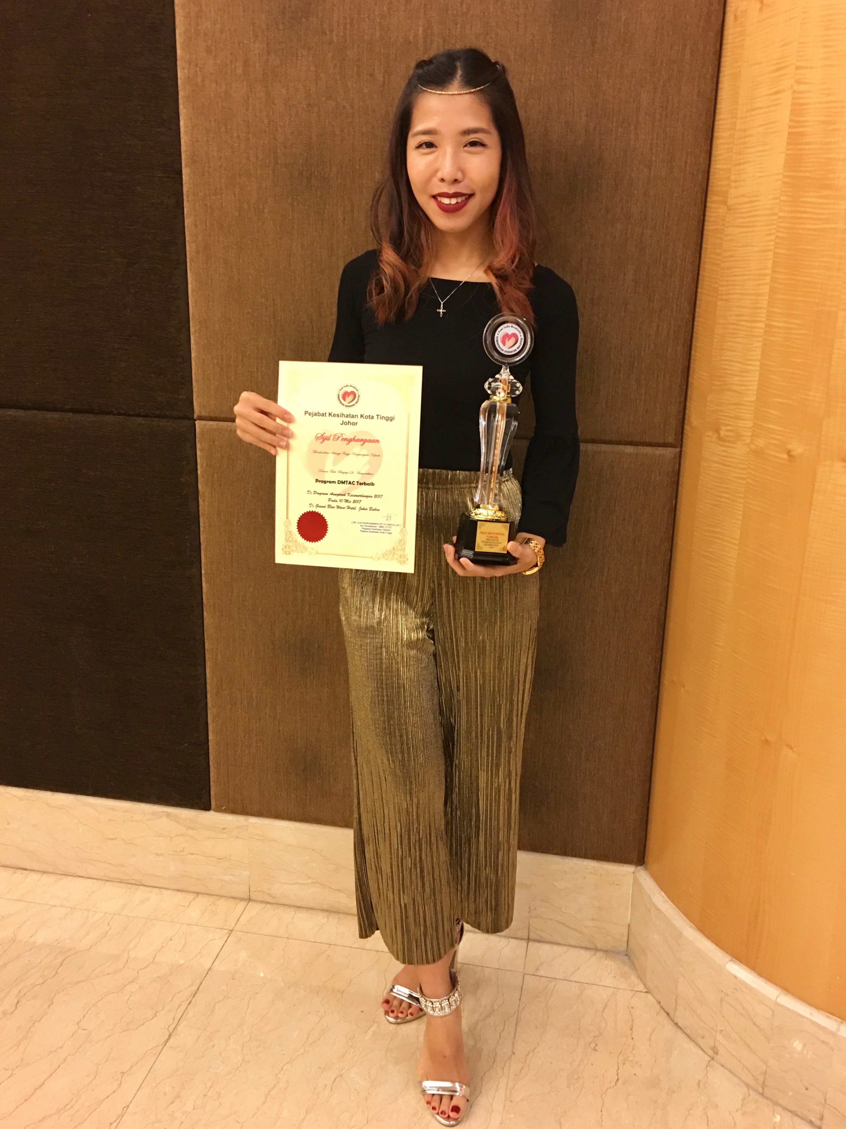 IMU Alumna, Christina Chan and her award