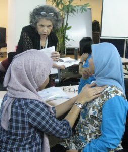 Learning Nutrition-Focused Physical Examination (NFPE) skills at a workshop at IMU