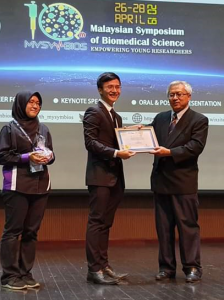 An IMU Biomedical Science student was the second runner-up for the “Best Oral Presentation” category at 10th Malaysian Symposium of Biomedical Science.