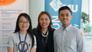IMU Alumni sharing their experiences at IMU's Open Day.
